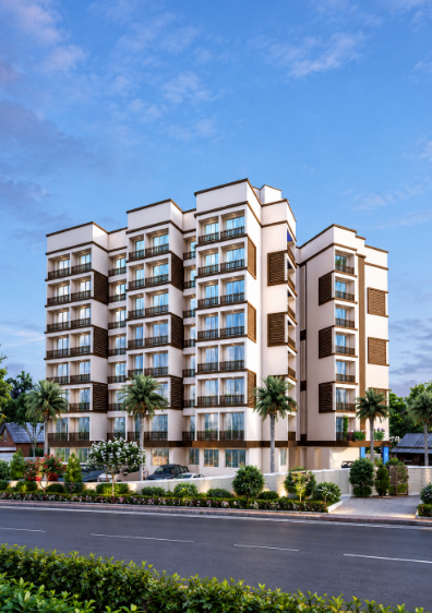 Modern 1 BHK and 2 BHK flats exterior in Vasai-Virar